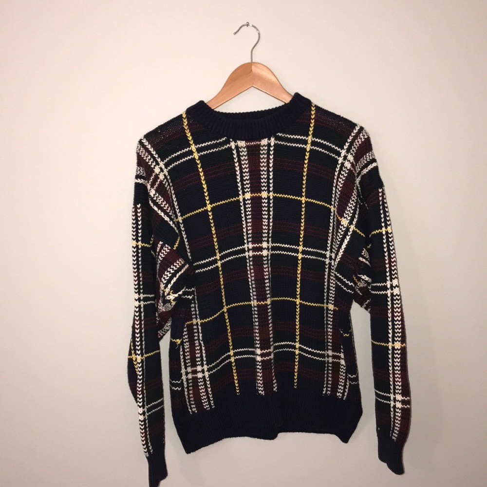 Vintage Nautica Plaid Sweater